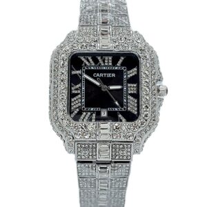 ساعت مردانه كارتيه سانتوز فول نگين Cartier Santos